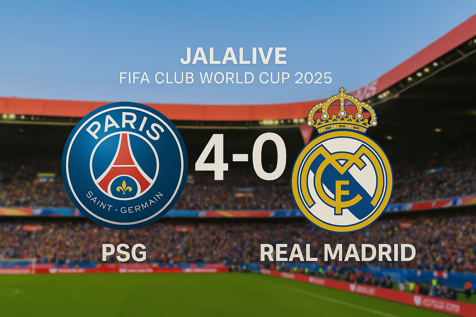 4-0! PSG Kalahkan Madrid di Semifinal FIFA Club World Cup 2025 – Petaka Memalukan Bagi Real Madrid